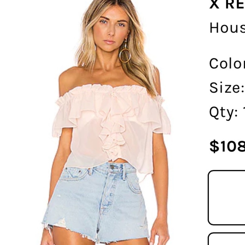 House of Harlow x Revolve Garrett Top in Blush